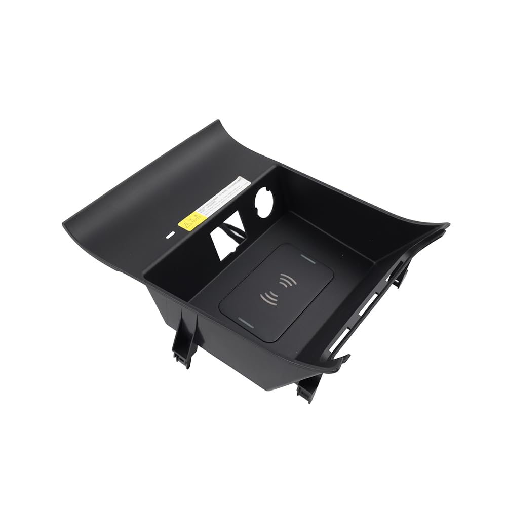 1 Cargador de Coche con Consola Central, Almohadilla de Carga para teléfono ABS para Mondeo 2015-2019