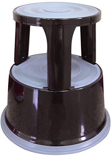 Q-Connect KF04845 Tabouret marchepied métallique 1 noir