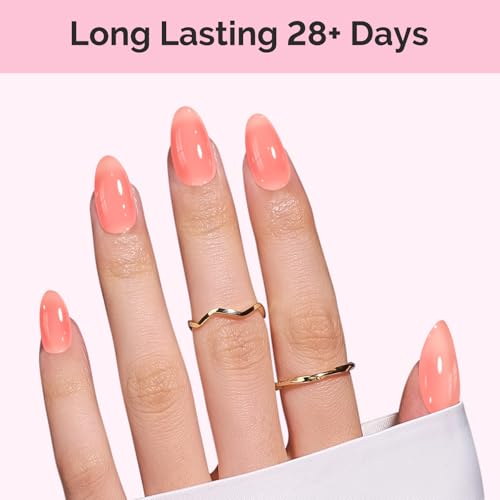 Image of MelodySusie Jeweliver Nude Gel Nail Polish, 0.5Fl.oz Milky Gel Polish Pastel Color Soak Off UV LED Light Cure Gift for Women Manicure Nail Art DIY at Home JM26