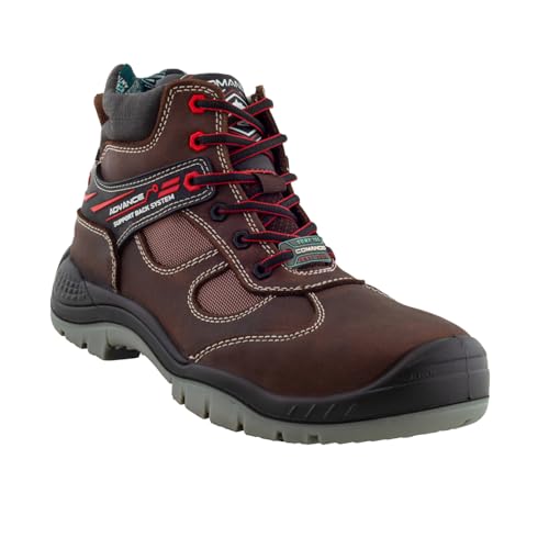 Image of Comando Safety Work Boots Model 1420 Go Safe - 100% Leather Heavy-duty, 100% Dielectric and Insulating, Lightweight and comfortable construction work boots with toe protection