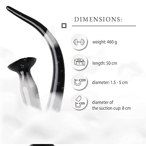 Anale plugs 50 cm grote staart nep penis anaal seksspeeltje zuignap butt plug, anale dildo super lang voor anaal orgasme anus dilatator seksspeeltje voor mannen vrouwen A65 - Afbeelding 5