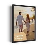 Cimpress Cuadro Personalizado en Lienzo con Foto, Texto o Logotipo, 40 x 30 cm, Horizontal, Decoración de Pared Personalizada, Regalo Personalizado para San Valentín para él, ella, pareja o amigos