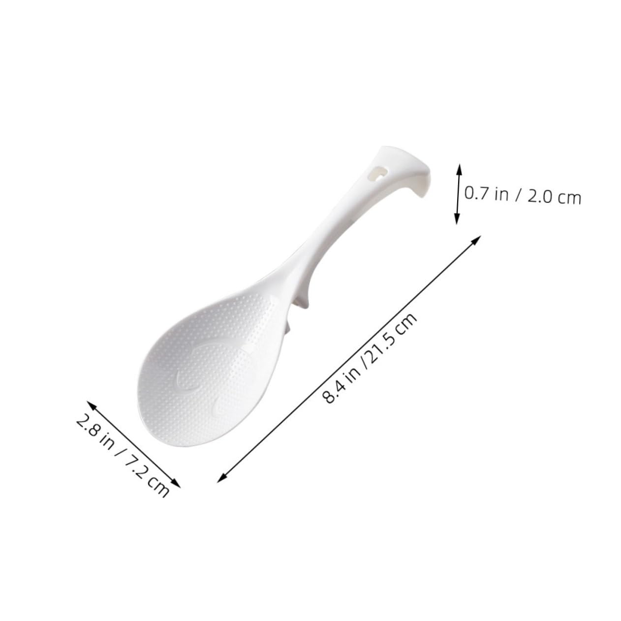 COLLBATH Nonstick Rice Spoon Heat Resistant Standing Rice Paddle for Cooking and Serving Smooth Surface for Easy Cleaning Comfortable Grip for Safe Use