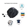 JS Hanger Retractable Clothesline Outdoor Indoor Laundry Line - 99 FT Double Lines Heavy Duty Wall Mounted Washing Line, 30M Portable Clothes Drying Line with 24pcs Free Pegs (Black)