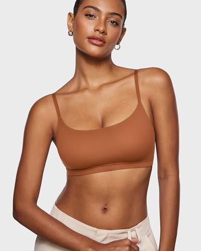 Image of INLYRIC Women's Inbarely Bralettes Cami Bras No Underwire Wireless Seamless Unlined Comfort Sports Bra
