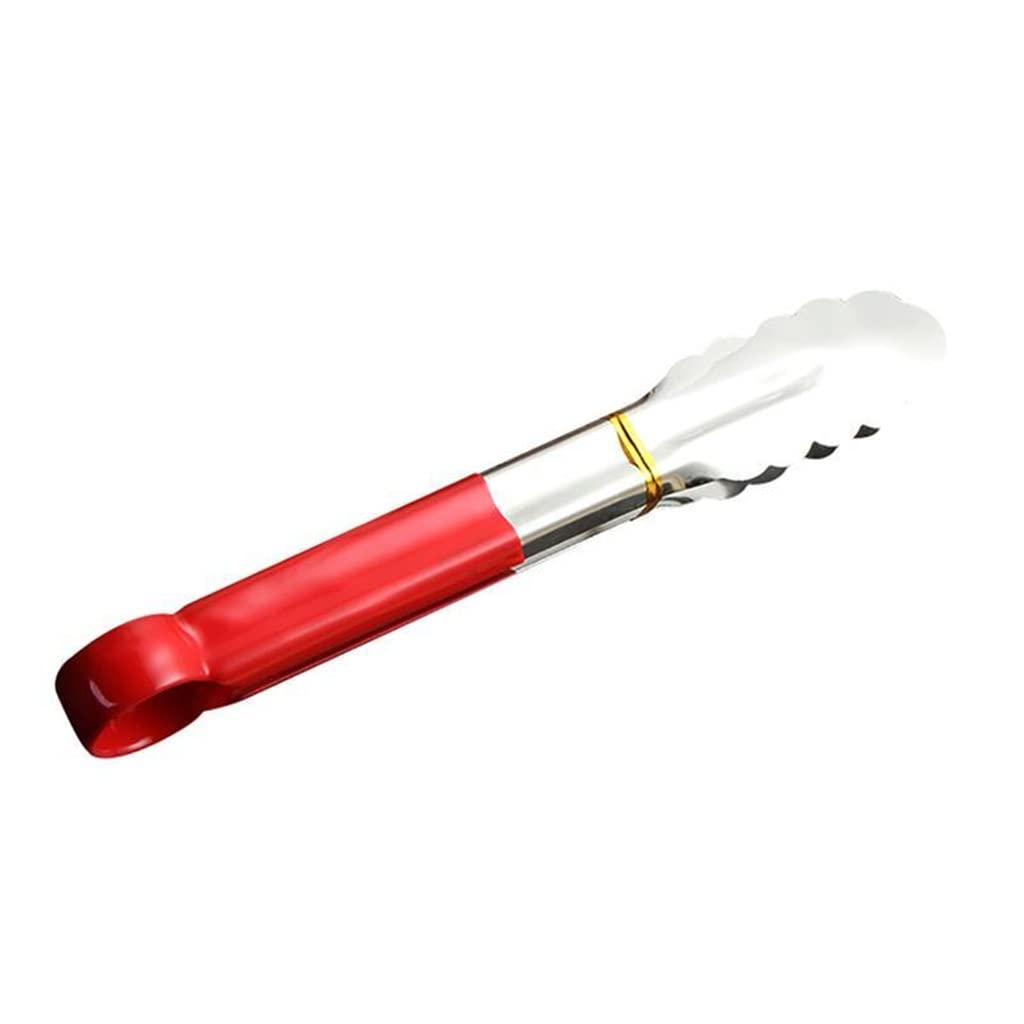 Paquete de 2 Pinzas para Alimentos de Acero Inoxidable Pinzas para Cocina Pinzas para Pan Pinzas para Barbacoa Herramientas de Cocina Accesorios (Color : A, Tamaño : S) (Am)