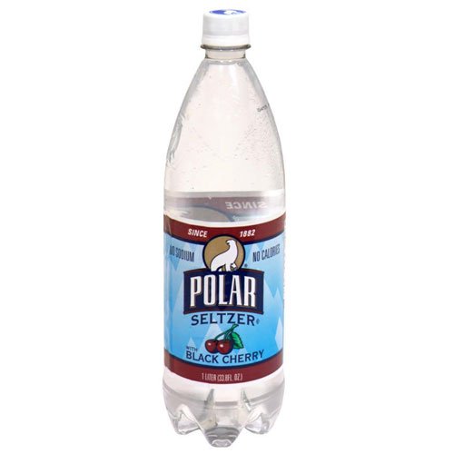 Polar Seltzer with Black Cherry, 33.8 Fl. Oz, No Sodium. No Calories, ( Pack of 6 )