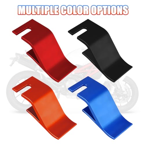 Image of Motorcycle Tire Installation Assitance Tool Holder Hook, Aluminum Alloy Off-Road Tyre Removal Changer Tool, Motorbike Wheel Install Bead Hook, Fit for Dirt Bike Motorcross Scooter (Red)