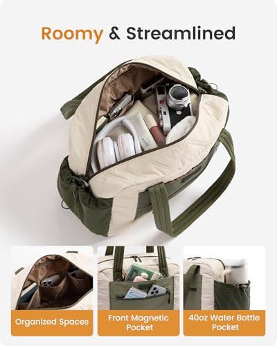 Image of LOVEVOOK Tote Bag for Women, 15.6 inch Laptop Work Bag with Cup Holder