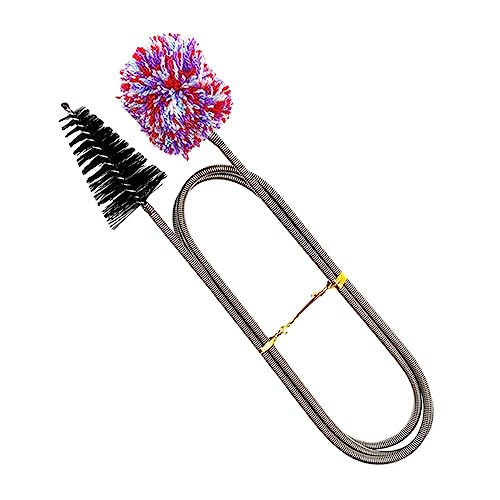 SUPVOX Sax Cleaning Brush Saxophone Bristle Instrument Cleaning Cloth Musical Horn Cleaning Brush Instruments Flexible Tube Cleaning Cleaner Swab Extra Sax Brush Silver Nylon