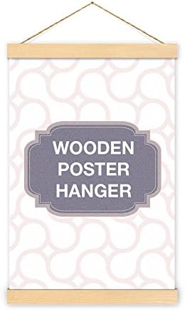 Maple Wooden Poster Hanger - magnet self assembly (17 inch [43.18cm])