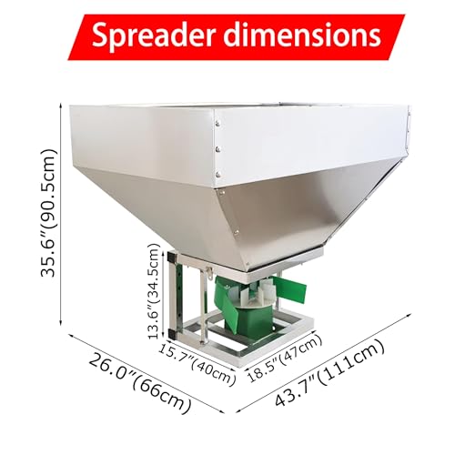 Difusor de fertilizante y semillas para ATV, 160L miniatura 2