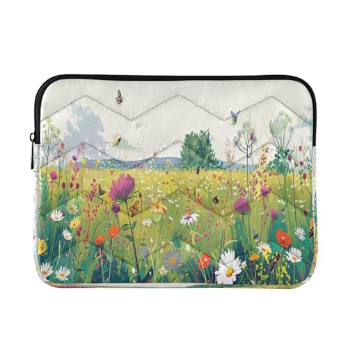 Funda para portátil 13-14 pulgadas impermeable con diseño de mariposas