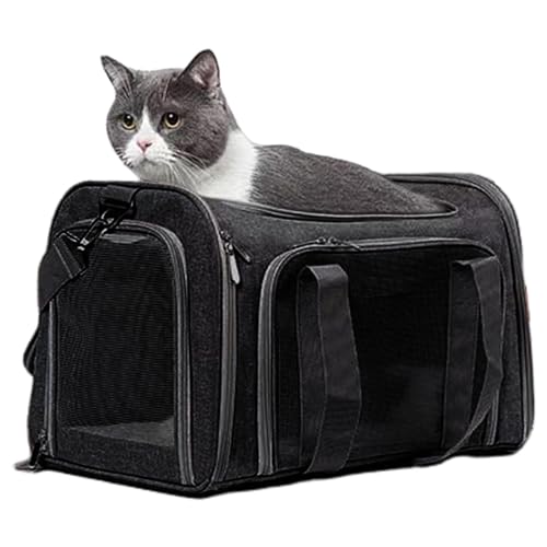 Transportín para Perros Pequeños - Malla Transpirable Segura Ajustable y Cómodo para Transporte - De Hombro para Viaje Y Transporte De Mascotas,para Acampada Paseo Picnic y Vacaciones