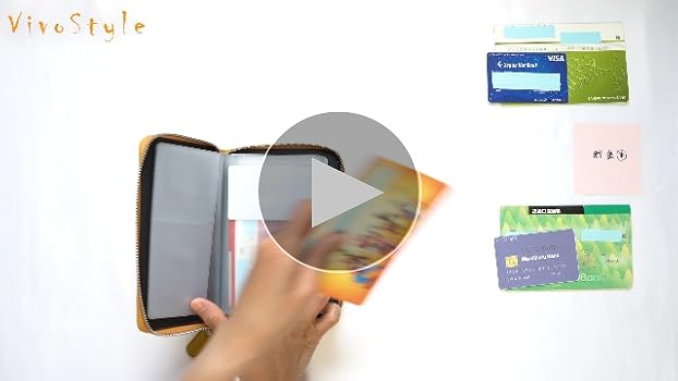 Amazon.co.jp: VivoStyle 通帳ケース カードとセット収納 本革製