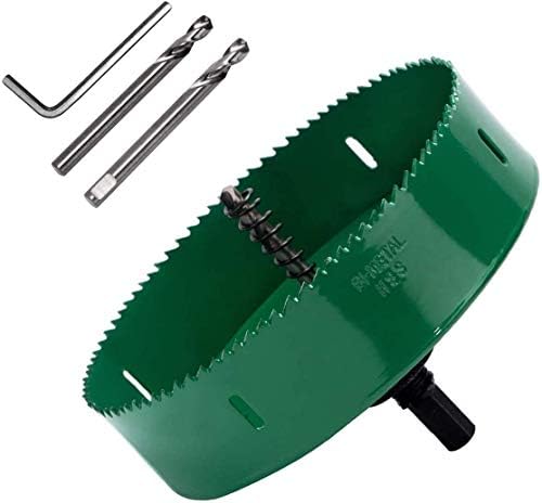 5 Inch Bi-Metal Hole Saw HSS Drill Bit with 1.5 Inch Deep for Cutting Metal Wood Plastic by Henson