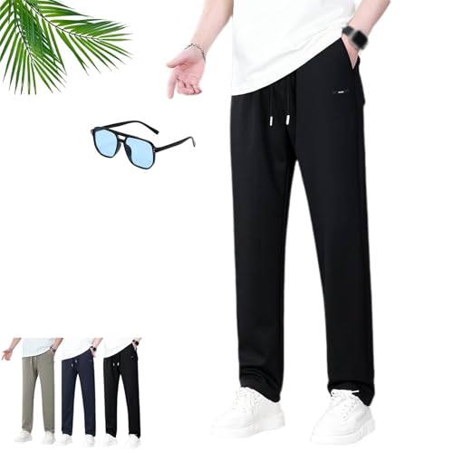 Aerostrides Pants Men, Aerostrides - Pull on Waffle Stretch Casual Pant, Cool Light Breathable Men Waffle Pant