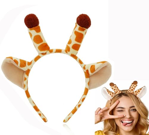 Bessy shop Accessori Fascia per Capelli a Forma di Animale, Orecchie di Animale,Copricapo con Orecchie di Animale, Cartone Animato, per Bambini, Adulti, Carnevale, Compleanno, Festa a Tema (Giraffa) Bessy shop Accessori Fascia per Capelli a Forma di Animale, Orecchie di Animale,Copricapo con Orecchie di Animale, Cartone Animato, per Bambini, Adulti, Carnevale, Compleanno, Festa a Tema (Giraffa)