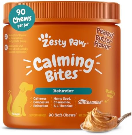 Zesty Paws Calming Chews for Dogs Composure & Relaxation for Ever...