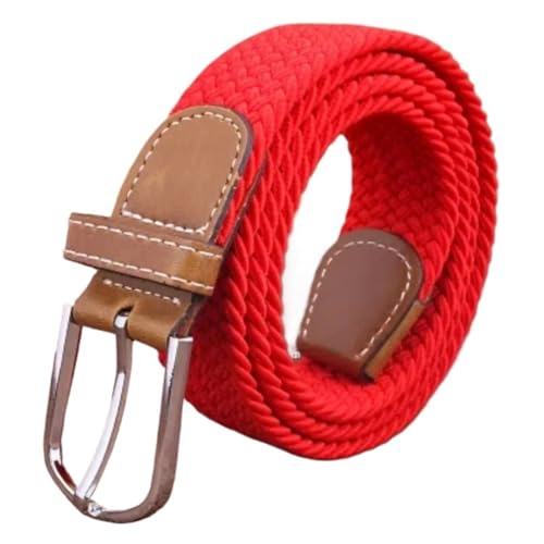 Striped Free Feminino Belts For Knitted Elastic Belt Male Canvas Pin Buckle Women's Lovers Strap