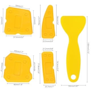 15 PCS Silicone Caulking Tool Kit, Tight Area Sealant Silicone Caulking Finishing Tools, Sealant Finishing Tools for Bathroom, Kitchen, Window, Floor, Sink Joint Caulk Removal