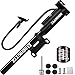 Pompe à Vélo Pompe Vélo avec Tuyau Rallongé pour VTT Velo de Route BMX Mini Bike Accessoire Ballon Fit Embout Gonflage Valve Presta/Schrader avec Aiguille Gonflage & Rustine Velo