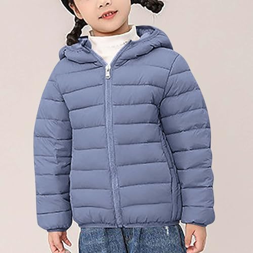 Little Girls and Boys Lightweight Puffer Jackets Waterproof Quilted Jacket Hooded Fashion Winter Down Jacket Coats3