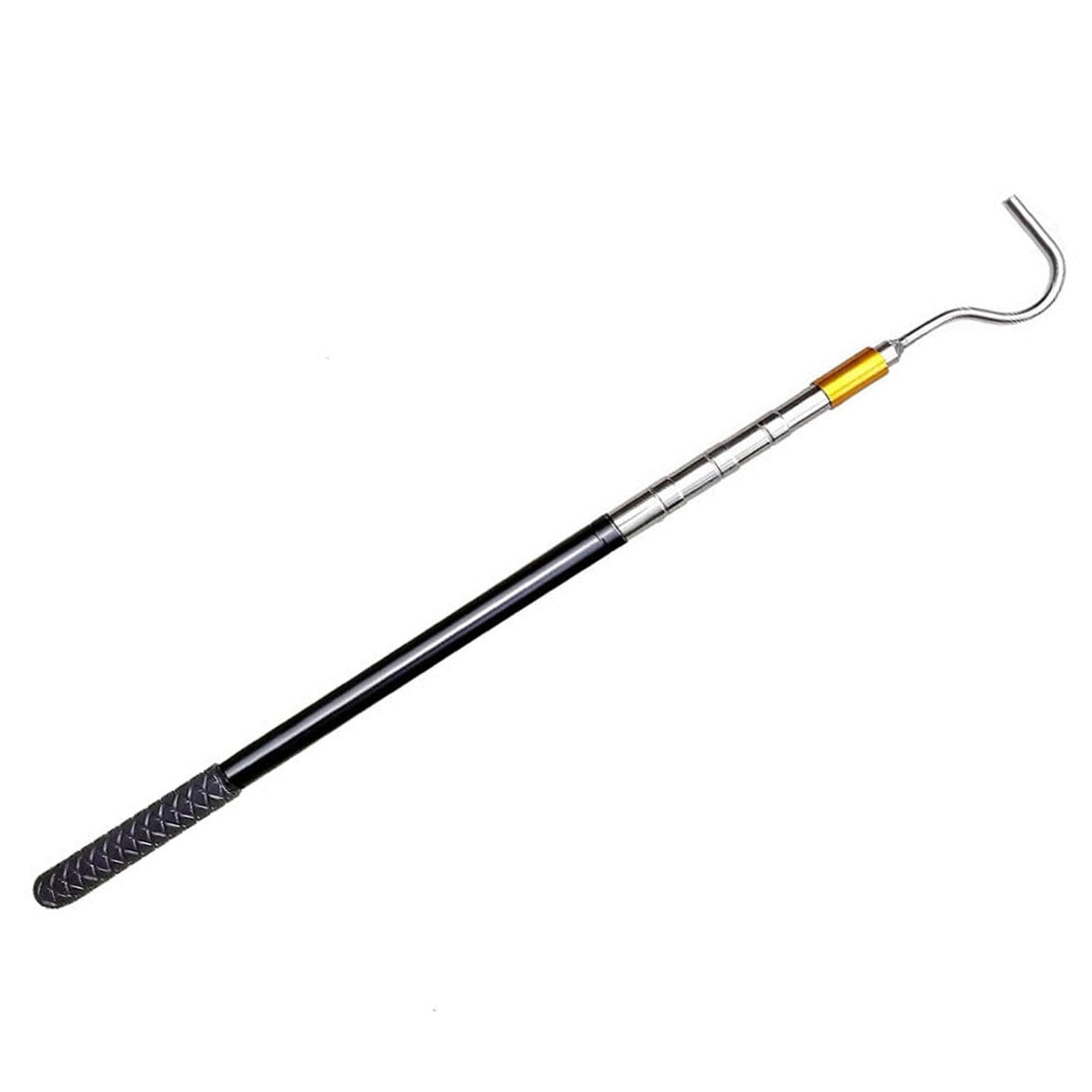 Ynnhik Caravan Awning Pull Rod - Telescopic Pole for Motorhome Awning, Non-Slip, Extendable Metal Awning Pole for Motorhomes, Lockable Pull Rod with Rubber Handle