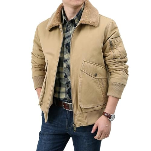 Veste en peluche pour homme manteau chaud en coton épais