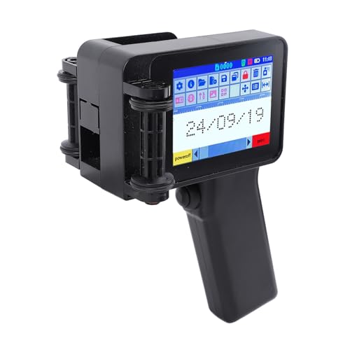 Jectse Mini -Inkjet -Drucker, HD LED 4.3in Touchscreen Tragbarer Handheld -Tintenstrahldrucker für, für IOS, Druck QR -Code, Barcode, Bild, Uhrzeit, Datum,