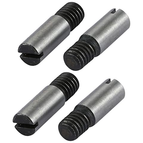 sourcing map 4 Stücke M6 äußer Gewinde 20mm Länge Geschlitzt Fahren Kegelstift DE de Cover