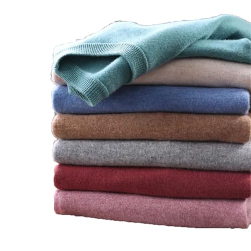 Men's Cashmere Sweater O-Neck Pullovers Knit Sweaters Winter Tops Long Sleeve Solid Jumpers2