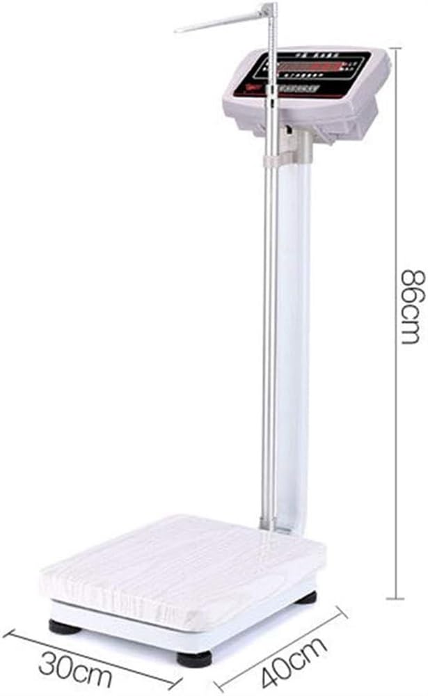 Elektroniczna Waga Lekarska, Precyzyjna Cyfrowa Waga Kolumnowa, Elektroniczna Waga, Składany Aluminiowy Słupek Do Pomiaru Wzrostu, Łatwy Do Odczytania Wyśw(100 Kg)