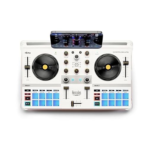 Hercules DJControl Mix Ultra: Controlador de DJ móvil para smartphones (iOS/Android)