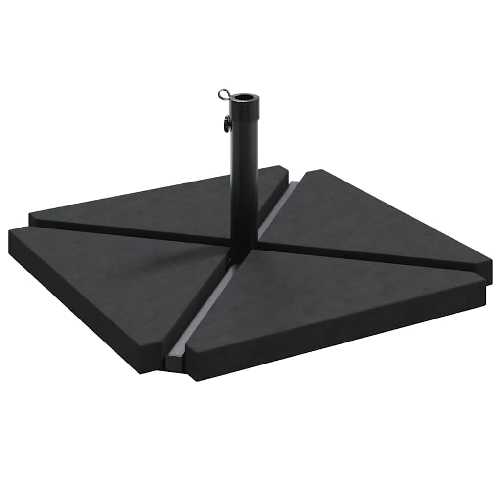 Lot de 5 pieds de parasol en granit acier 56 kg 38/48 mm
