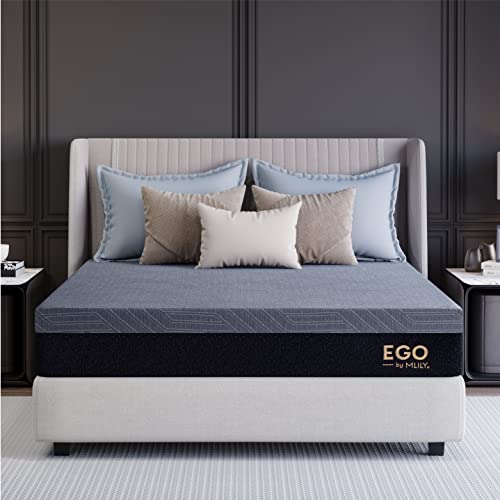 Mlily Ego Copper Full Memory Foam Mattress 10 Inch, Copper Gel Infused Mattress Bed In A Box Certipur-Us Certified Made In Usa, Medium, 54”X75”X10”, Darkgray #TOP6