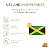 AZ FLAG - Jamaica Flag - 3x5 Ft - Light Polyester Jamaican Banner with Two Brass Eyelets - Fade Resistant - Vivid Colors - 3' x 5' Feet - 150x90 Cm #4