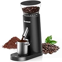 AAOBOSI Electric Coffee Grinder, Burr Coffee Grinder with 60 Precise Grind Setting for Portafilter, Coffee Bean Grinder Electric Cordless for Home Travel and Camping, Rechargeable, Led Control Panel