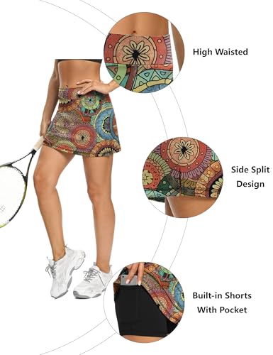 Image of LouKeith Tennis Skirts for Women Golf Athletic Activewear Skorts Mini Summer Workout Running Shorts with Pockets