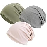 Photo Gallery jazrvr chemo - copricapo estivo da donna, 3 pezzi, per la chemioterapia e la caduta dei capelli, colore grigio chiaro, verde chiaro e rosa Photo Gallery jazrvr chemo - copricapo estivo da donna, 3 pezzi, per la chemioterapia e la caduta dei capelli, colore grigio chiaro, verde chiaro e rosa