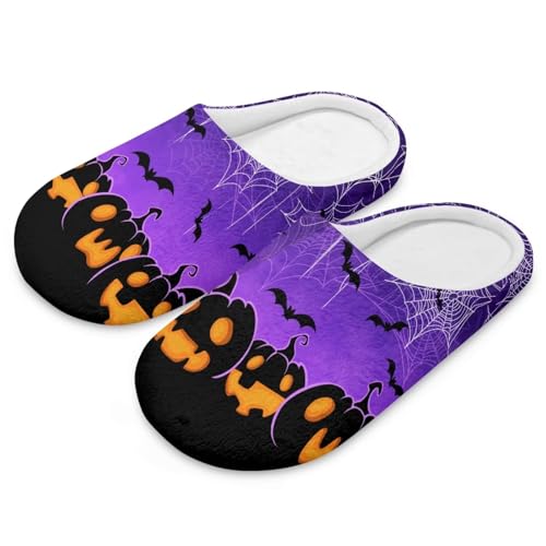 Christmas Fuzzy Slippers for Women Men Halloween House Shoes for Bedroom Indoor Slippers Cute