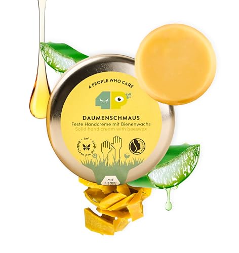 Forpeople Crema de manos orgánica de 30 g, crema de manos sólida para manos muy secas, para hombres y mujeres, crema de manos de cera de abejas, cosmética natural orgánica · Escalada reclamada y