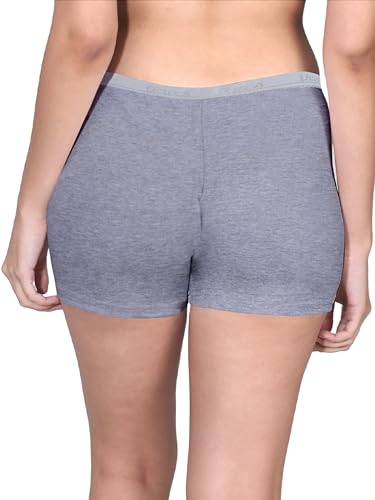 Image of DChica Essentials Women Boyshorts Panties, Bloomers for Women's with Good Hip Coverage & Inner Elastic, Seamless, High Rise Underwear Shorts - (Pack of 1 & 2) Solid Colors