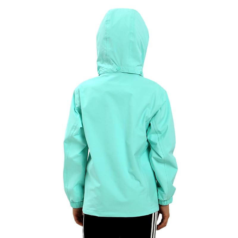 Image of YINGJIELIDE Boys Girls Waterproof Rain Jackets Kids Easy to Fold Windbreaker Lightweight Outdoor Hooded Raincoat