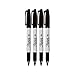 Sharpie Permanent Markers, Fine Point, Black Ink (4-Pack)