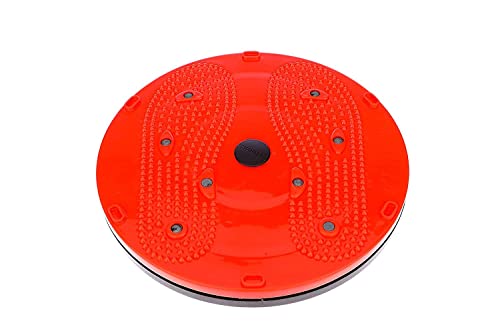 ODDISH; way to fitness Oddish Tummy Twister Abdominal ABS Exerciser Body Toner-Fat Buster Oblique Workout Love Handles Perfect Waist Trimmer Home Gym Equipment for Men and Women; 90 kg (RED)