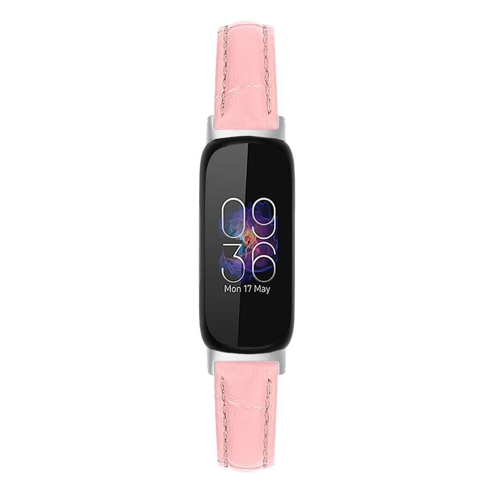 SeNool Cinturino Compatibile con Fitbit Inspire 3, [Pelle Braccialetto di Ricambio] Cinturini Compatibile con Fitbit Inspire 3 - Nero