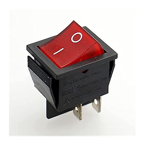 Interrupteur DPST rouge 15A pour remplacer un bouton défectueux sur bateau