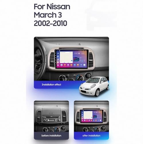 Pantalla para Nissan March K12: soluciona la falta de conectividad con Mirror Link e iOS 4