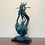 ➤ 100 % Bronze-Statue – hochwertige Statue, handgegossen aus echter Bronze mit langlebigem Wachsausschmelzguss. Diese Skulptur wird Hunderte von Jahren halten, ohne sichtbar zu verblassen.